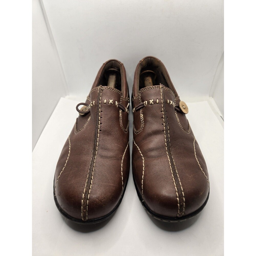 Clarks Bendables Shoes Womens 9 M Slip On Loafer Brown